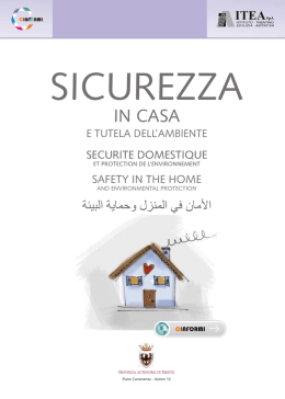 Opuscolo Sicurezza Domestica