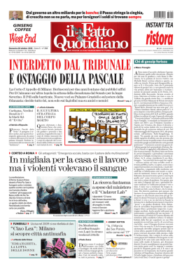 interdetto dal tribunale e ostaggio della pascale