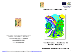 OPUSCOLO INFORMATIVO