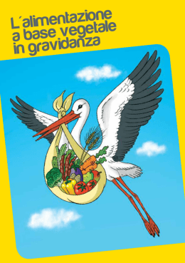 L´alimentazione a base vegetale in gravidanza