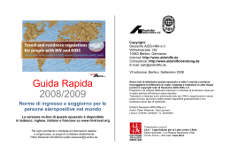 Guida Rapida 2008/2009 - Deutsche AIDS