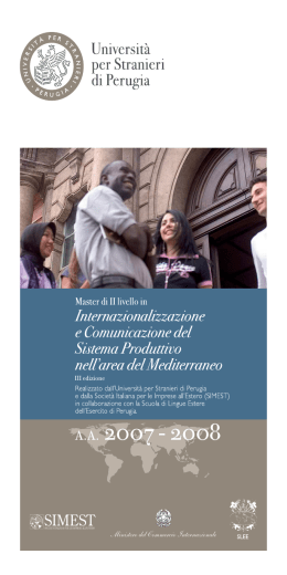 2007-8 opuscolo Med - Associazione Italiana della Comunicazione