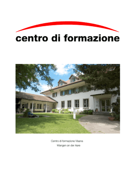 Opuscolo informativo sul centro di formazione