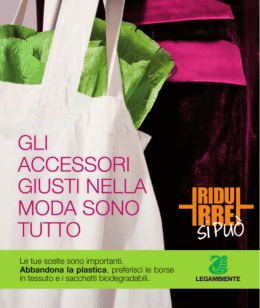 Opuscolo della campagna di Legambiente
