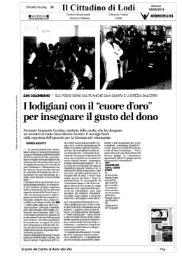 Il Cittadino di Lodi - Movimento per la Vita