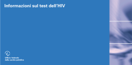Informazioni sul test dell`HIV