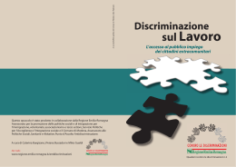 Discriminazione sul lavoro. Guida pratica per orientarsi nella