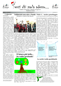 giornale anno 1 n.1 - Istituto comprensivo Monteforte Irpino