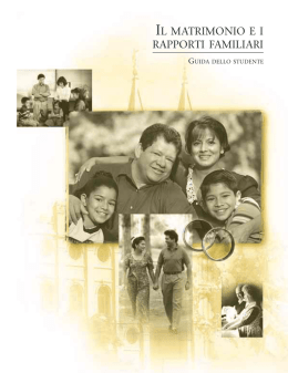 il matrimonio ei rapporti familiari