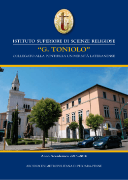 Opuscolo - Servizio Diocesano per l`Insegnamento della Religione