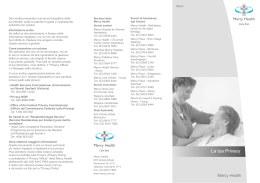 Italian_ Mercy Hospital - Your Privacy Brochure.indd