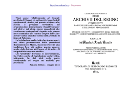 Legislazione positiva degli archivi del regno contenente la