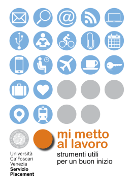 mi metto al lavoro - Universit&agrave; Ca` Foscari di Venezia