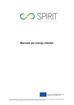 Manuale per energy checker