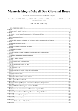 Memorie biografiche di Don Giovanni Bosco. Vol. XIV, Ed
