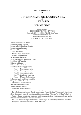 il discepolato nella nuova era