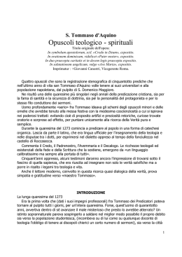 Opuscoli teologico - spirituali