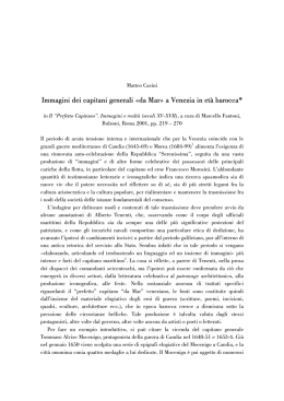 Immagini dei capitani generali &laquo;da Mar&raquo; a Venezia in et&agrave; barocca*