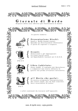 Ustioni Edizioni - Fanzine - n&deg;01