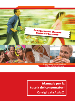 Manuale per la tutela dei consumatori