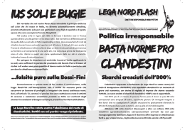 Lega Nord Flash n. 80 - BASTA NORME PRO CLANDESTINI