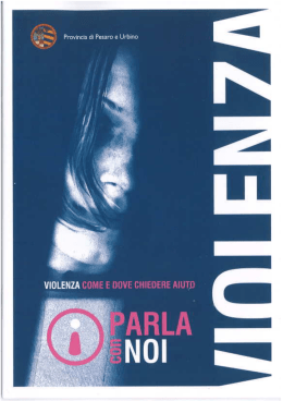 opuscolo informativo violenza donne