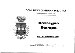 Stampa - Comune di Cisterna di Latina