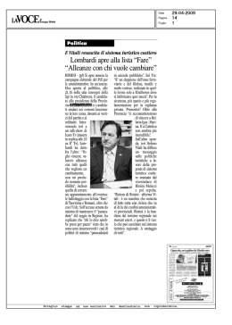 lombardi apre alla lista "fare" "alleanze con chi