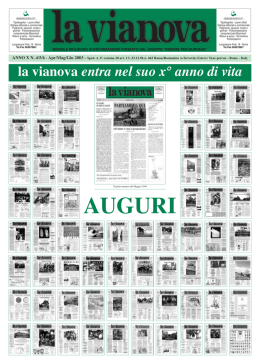 Vianova apr/mag/giu 2003 - Associazione Culturale La Terra