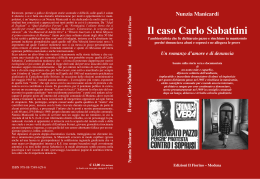 Il caso Carlo Sabattini, l`ambientalista che fu dichiarato pazzo e