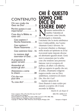 chi è quest0 uomo che dice di essere dio?