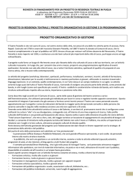 Il progetto - Teatri Abitati