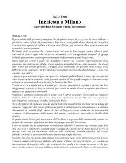 Inchiesta a Milano - Italo Toni e Graziella De Palo