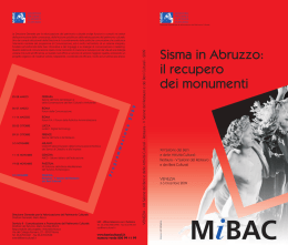 Sisma in Abruzzo: il recupero dei monumenti