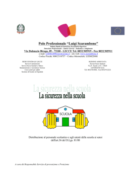 Opuscolo Informativo - Polo Professionale "Luigi Scarambone"