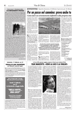 La Libert&agrave; 23-01-13 - Serva di Dio Tilde Manzotti