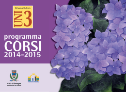 Corsi 2014/2015 - Comune di Omegna