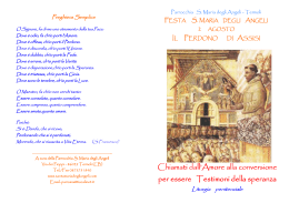Il perdono di Assisi. Sussidio per la celebrazione penitenziale