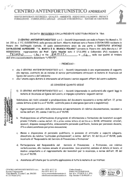Convenzione centro antinfortunistico ANDREANI