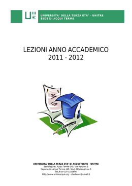 Scarica il file in pdf - Universit&agrave; della Terza Et&agrave;