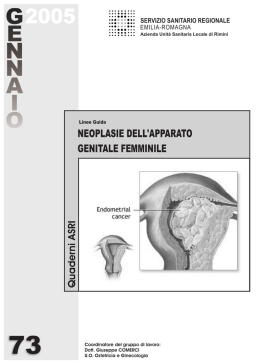 Quaderno nﾰ73 Linee guida Neoplasie dellApparato genitale