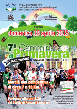Vol 7camminata 2015 - Comune di Castelgomberto