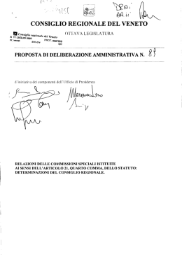 Testo presentato - Consiglio Regionale del Veneto
