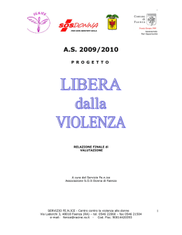 relazione scuole superiori 2009-2010 - Pari opportunità