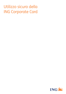 Utilizzo sicuro della ING Corporate Card
