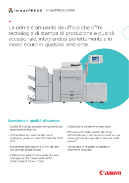 La prima stampante da ufficio che offre tecnologia di stampa