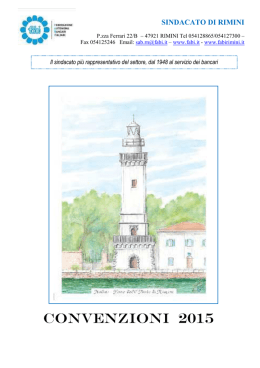 OPUSCOLO CONVENZIONI 2015