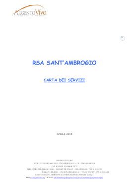 Residenza Sant`Ambrogio - Residenze Anni Azzurri