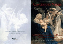 opuscolo serata - Coro Stella Maris