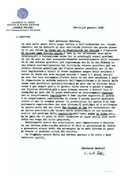 «GIOELE SOLARI» Torino I,29 gennaio 1966